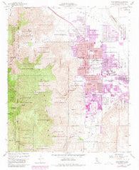 Palm Springs California Historical topographic map, 1:24000 scale, 7.5 X 7.5 Minute, Year 1957