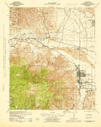 Palm Springs California Historical topographic map, 1:62500 scale, 15 X 15 Minute, Year 1944