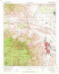 Palm Springs California Historical topographic map, 1:62500 scale, 15 X 15 Minute, Year 1957