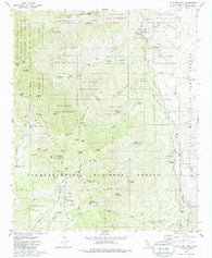 Palm View Peak California Historical topographic map, 1:24000 scale, 7.5 X 7.5 Minute, Year 1981