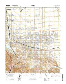 Palmdale California Current topographic map, 1:24000 scale, 7.5 X 7.5 Minute, Year 2015