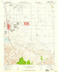 Palmdale California Historical topographic map, 1:24000 scale, 7.5 X 7.5 Minute, Year 1958