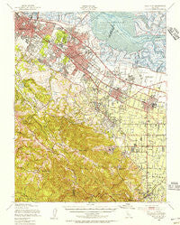 Palo Alto California Historical topographic map, 1:62500 scale, 15 X 15 Minute, Year 1948
