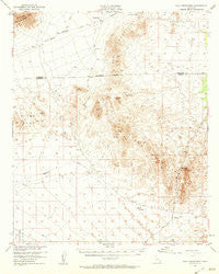Palo Verde Mountains California Historical topographic map, 1:62500 scale, 15 X 15 Minute, Year 1953