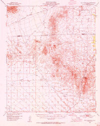 Palo Verde Mountains California Historical topographic map, 1:62500 scale, 15 X 15 Minute, Year 1953