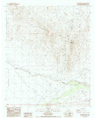 Palo Verde Peak California Historical topographic map, 1:24000 scale, 7.5 X 7.5 Minute, Year 1988