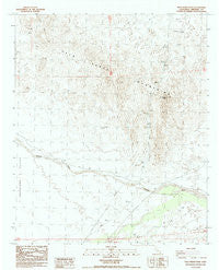 Palo Verde Peak California Historical topographic map, 1:24000 scale, 7.5 X 7.5 Minute, Year 1988
