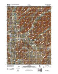 Palo Cedro California Historical topographic map, 1:24000 scale, 7.5 X 7.5 Minute, Year 2012