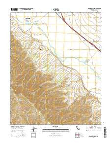 Palo Escrito Peak California Current topographic map, 1:24000 scale, 7.5 X 7.5 Minute, Year 2015