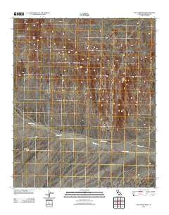 Palo Verde Peak California Historical topographic map, 1:24000 scale, 7.5 X 7.5 Minute, Year 2012