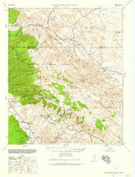 Palomar Mountain California Historical topographic map, 1:62500 scale, 15 X 15 Minute, Year 1939