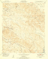 Palomar Observatory California Historical topographic map, 1:24000 scale, 7.5 X 7.5 Minute, Year 1950