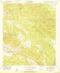 Palomar Observatory California Historical topographic map, 1:24000 scale, 7.5 X 7.5 Minute, Year 1950