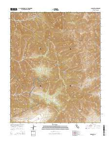 Panamint California Current topographic map, 1:24000 scale, 7.5 X 7.5 Minute, Year 2015