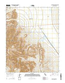 Panamint Springs California Current topographic map, 1:24000 scale, 7.5 X 7.5 Minute, Year 2015