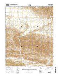 Panoche California Current topographic map, 1:24000 scale, 7.5 X 7.5 Minute, Year 2015