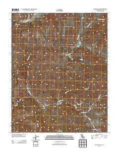 Panoche Pass California Historical topographic map, 1:24000 scale, 7.5 X 7.5 Minute, Year 2012