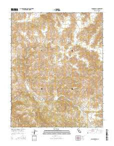 Panoche Pass California Current topographic map, 1:24000 scale, 7.5 X 7.5 Minute, Year 2015