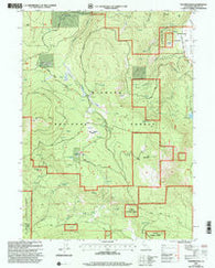 Panther Rock California Historical topographic map, 1:24000 scale, 7.5 X 7.5 Minute, Year 2001