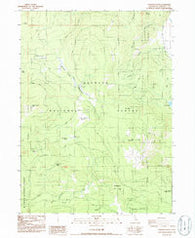Panther Rock California Historical topographic map, 1:24000 scale, 7.5 X 7.5 Minute, Year 1986