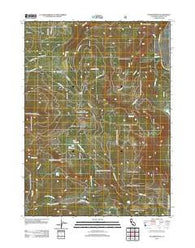 Panther Rock California Historical topographic map, 1:24000 scale, 7.5 X 7.5 Minute, Year 2012