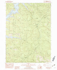 Papoose Creek California Historical topographic map, 1:24000 scale, 7.5 X 7.5 Minute, Year 1982