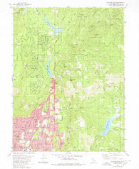 Paradise East California Historical topographic map, 1:24000 scale, 7.5 X 7.5 Minute, Year 1980