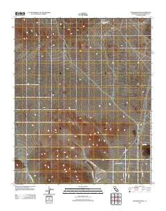Paradise Range California Historical topographic map, 1:24000 scale, 7.5 X 7.5 Minute, Year 2012