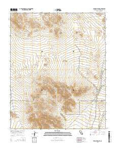 Paradise Range California Current topographic map, 1:24000 scale, 7.5 X 7.5 Minute, Year 2015