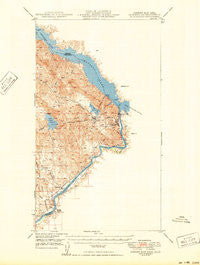 Parker Dam Area California Historical topographic map, 1:62500 scale, 15 X 15 Minute, Year 1950