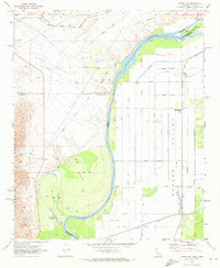 Parker SW California Historical topographic map, 1:24000 scale, 7.5 X 7.5 Minute, Year 1970