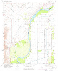 Parker SW California Historical topographic map, 1:24000 scale, 7.5 X 7.5 Minute, Year 1970