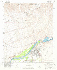 Parker Arizona Historical topographic map, 1:24000 scale, 7.5 X 7.5 Minute, Year 1970