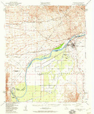Parker Arizona Historical topographic map, 1:62500 scale, 15 X 15 Minute, Year 1949