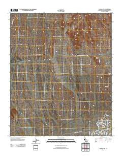 Parker NW California Historical topographic map, 1:24000 scale, 7.5 X 7.5 Minute, Year 2012