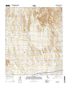 Parker NW California Current topographic map, 1:24000 scale, 7.5 X 7.5 Minute, Year 2015