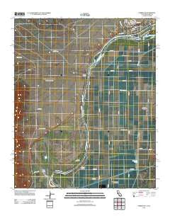 Parker SW California Historical topographic map, 1:24000 scale, 7.5 X 7.5 Minute, Year 2012