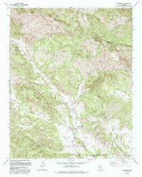 Parkfield California Historical topographic map, 1:24000 scale, 7.5 X 7.5 Minute, Year 1961