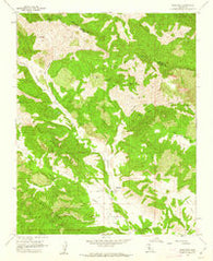 Parkfield California Historical topographic map, 1:24000 scale, 7.5 X 7.5 Minute, Year 1961