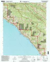 Partington Ridge California Historical topographic map, 1:24000 scale, 7.5 X 7.5 Minute, Year 1995