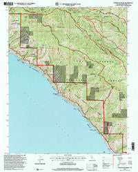 Partington Ridge California Historical topographic map, 1:24000 scale, 7.5 X 7.5 Minute, Year 1995
