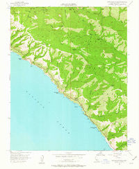 Partington Ridge California Historical topographic map, 1:24000 scale, 7.5 X 7.5 Minute, Year 1956
