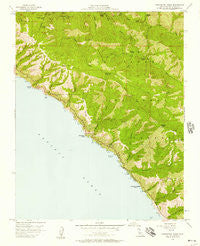 Partington Ridge California Historical topographic map, 1:24000 scale, 7.5 X 7.5 Minute, Year 1956