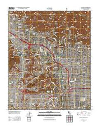 Pasadena California Historical topographic map, 1:24000 scale, 7.5 X 7.5 Minute, Year 2012
