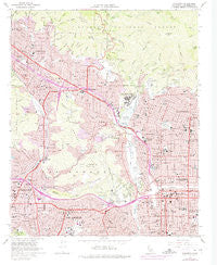 Pasadena California Historical topographic map, 1:24000 scale, 7.5 X 7.5 Minute, Year 1966