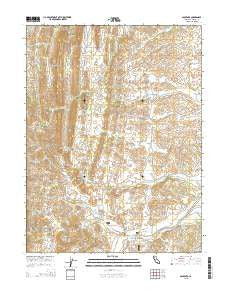 Paskenta California Current topographic map, 1:24000 scale, 7.5 X 7.5 Minute, Year 2015