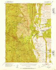 Paskenta California Historical topographic map, 1:62500 scale, 15 X 15 Minute, Year 1952