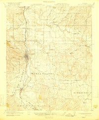 Paso Robles California Historical topographic map, 1:62500 scale, 15 X 15 Minute, Year 1919