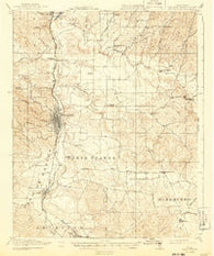 Paso Robles California Historical topographic map, 1:62500 scale, 15 X 15 Minute, Year 1919