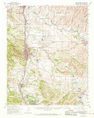 Paso Robles California Historical topographic map, 1:62500 scale, 15 X 15 Minute, Year 1961